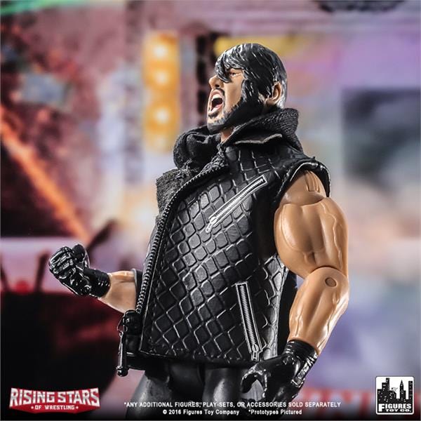 Rising Stars of Wrestling Series: AJ Styles Black/Blue Outfit Action Figure