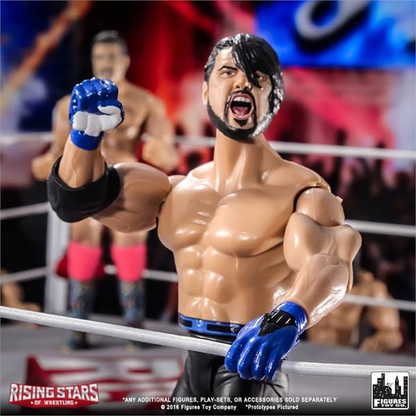 Rising Stars of Wrestling Series: AJ Styles Black/Blue Outfit Action Figure