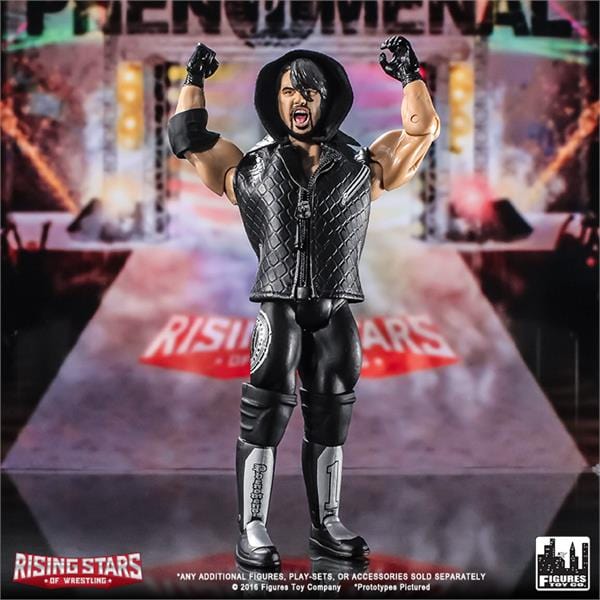 Rising Stars of Wrestling Series: AJ Styles Black/Gray Outfit Action Figure