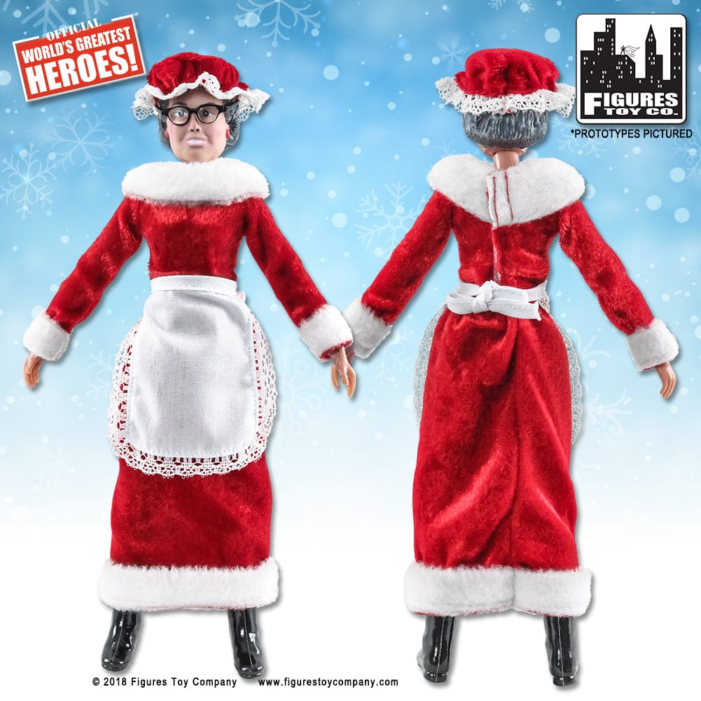 Santa &amp; Mrs. Claus 8 Inch Retro Action Figures [2018 Editions]