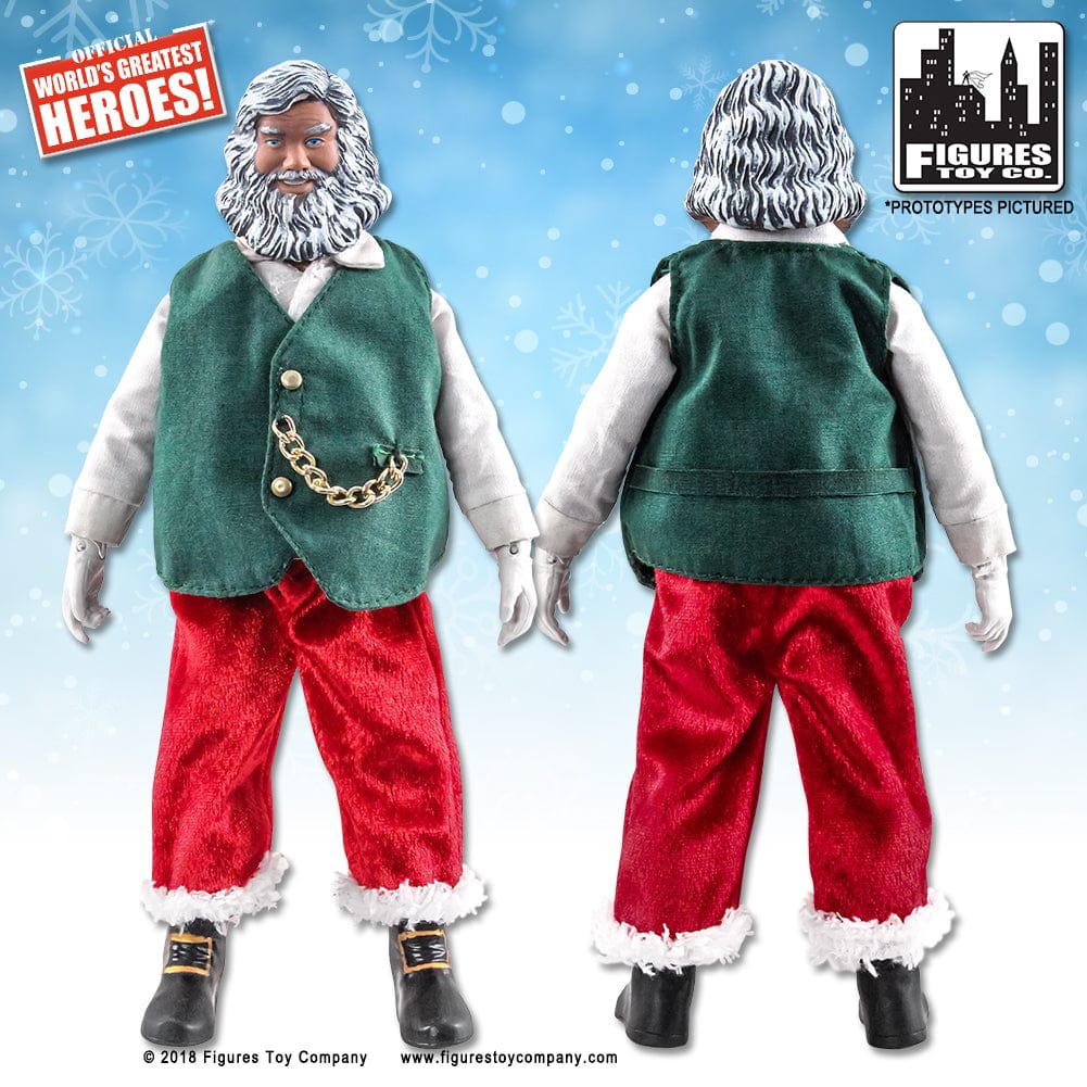 Santa &amp; Mrs. Claus 8 Inch Retro Action Figures [2018 Editions]