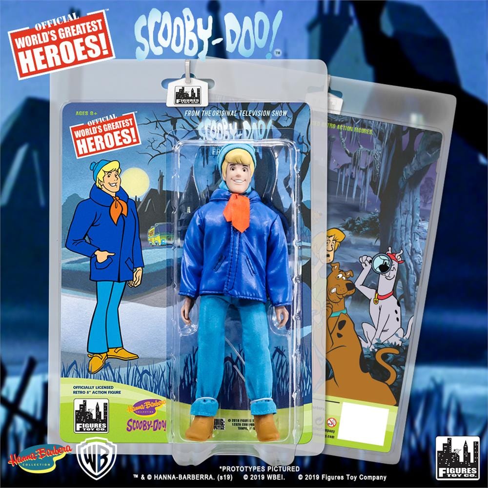 Scooby Doo Retro 8 Inch Action Figures Series: Fred [Blue Jacket Winter Variant]