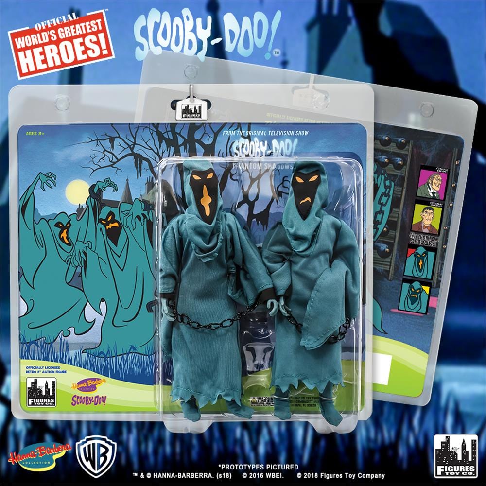 Scooby Doo Retro 8 Inch Action Figures Series: Phantom Shadows Two-Pack