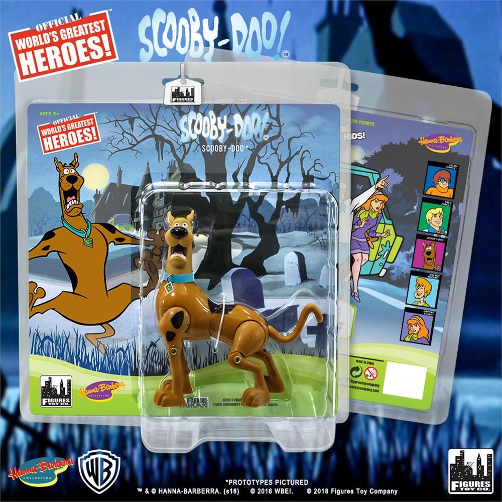Scooby Doo Retro 8 Inch Action Figures Series: Scooby Doo (Scared Variant)