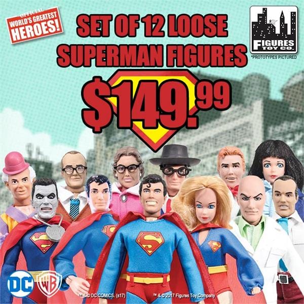 Set of 12 Superman Series 1-3 Figures (Loose)