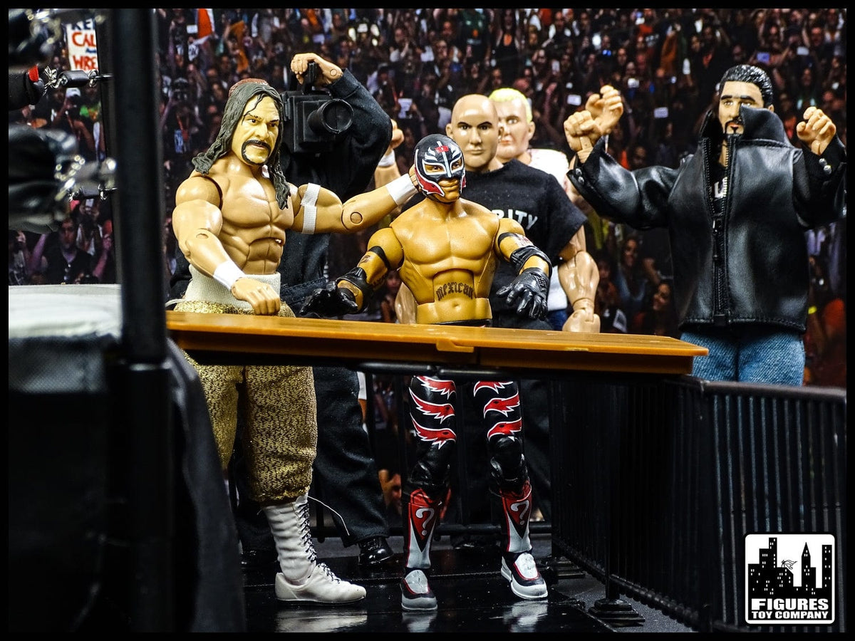 Set of 12 White Guardrails For WWE Wrestling Action Figures