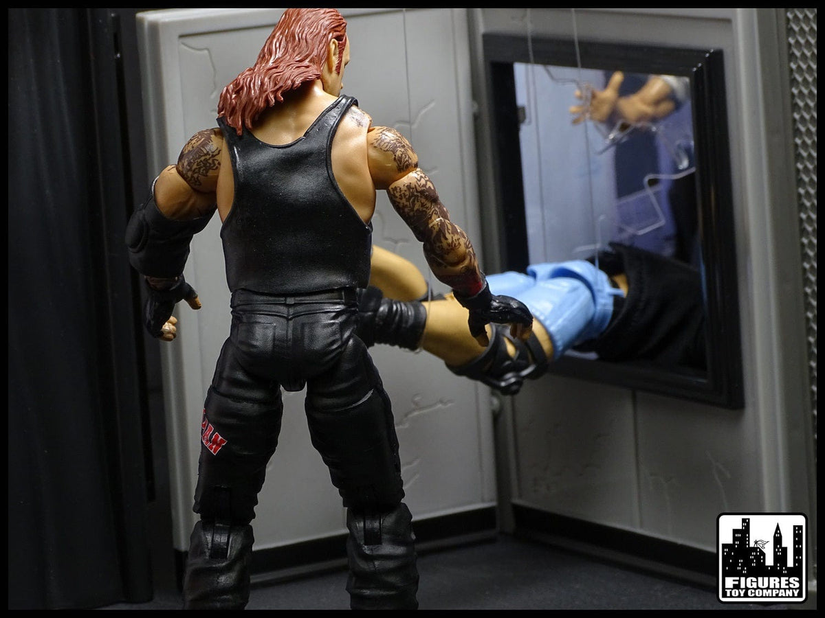 Set of 2 Breakable Window and Wall Playsets for WWE Wrestling Action Figures