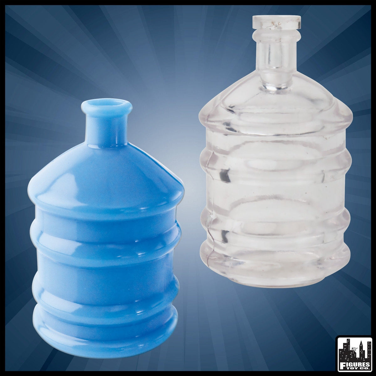 Set of 2 Different Large Water Jugs for WWE Wrestling Action Figures