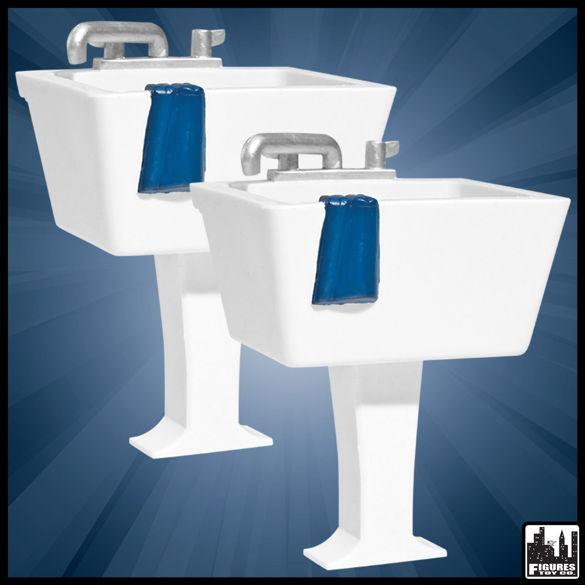 Set of 2 Sinks for WWE Wrestling Action Figures