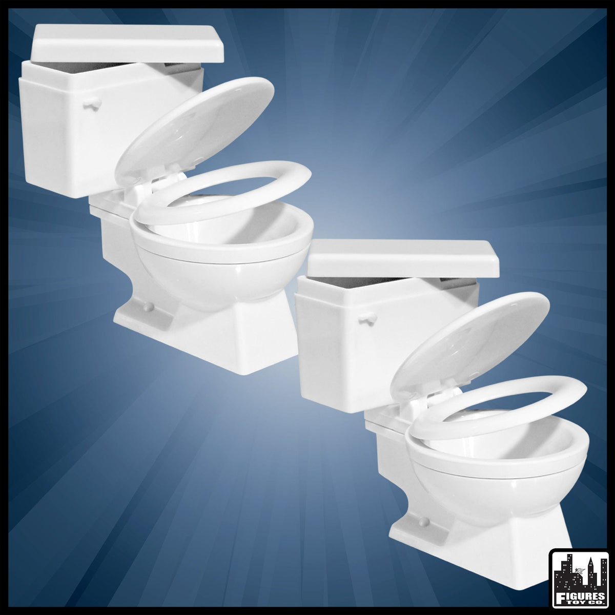 Set of 2 Toilets for WWE Wrestling Action Figures