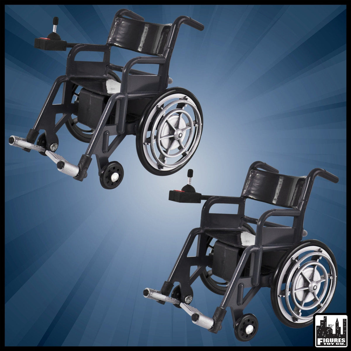Set of 2 Wheelchairs for WWE Wrestling Action Figures