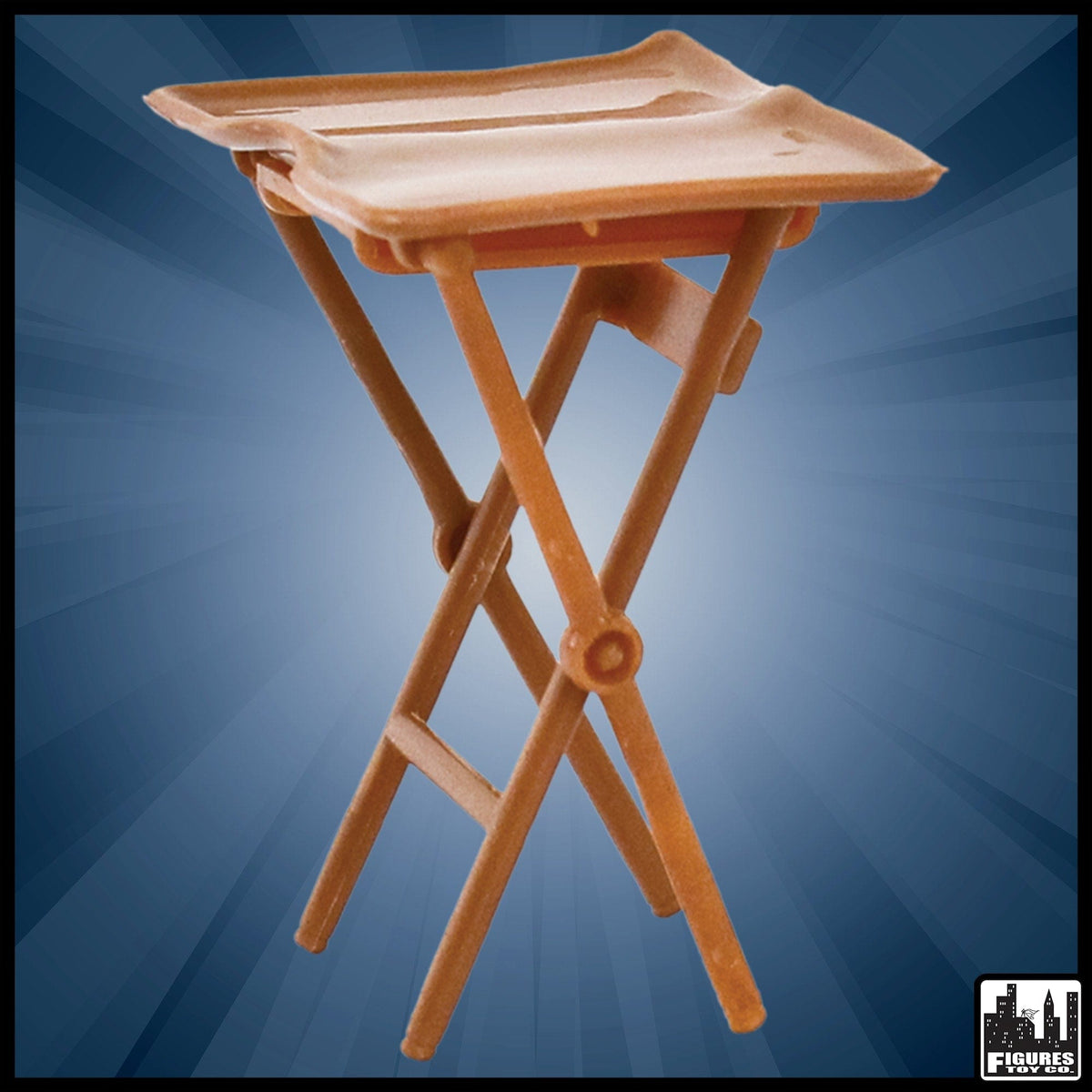 Set of 3 Brown TV Trays for WWE Wrestling Action Figures