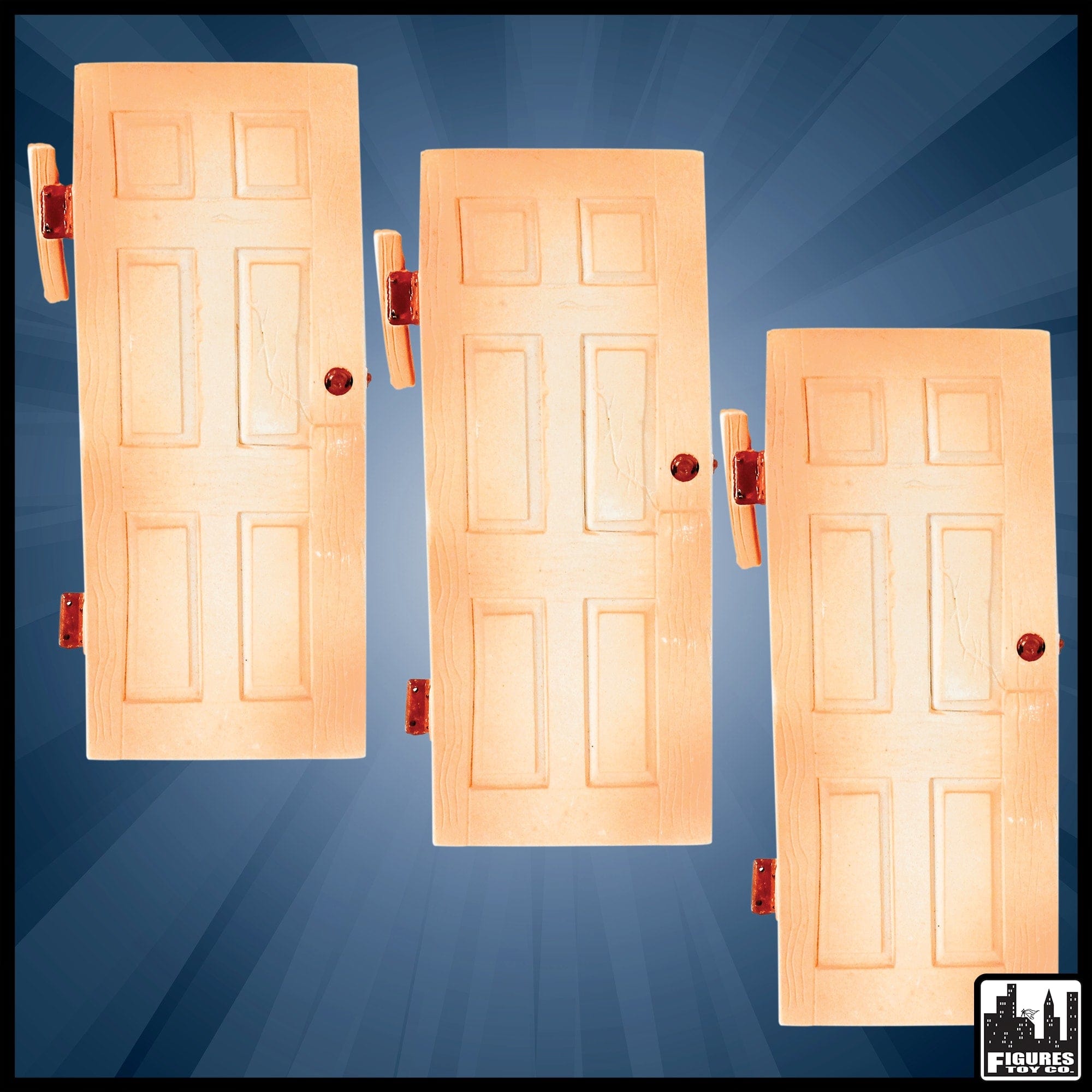 Set of 3 Doors for WWE Wrestling Action Figures