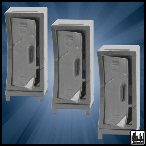 Aew Locker Set of 3 Lockers for WWE & AEW Wrestling Action Figures - Figures Toy ...