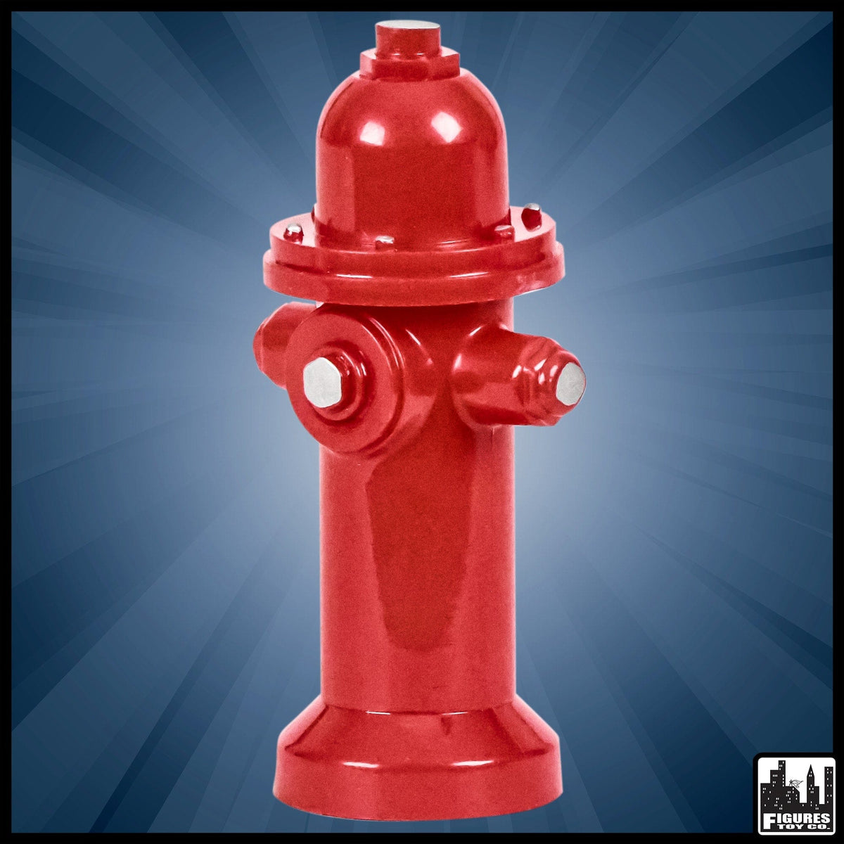 Set of 3 Red Fire Hydrants for WWE Wrestling Action Figures