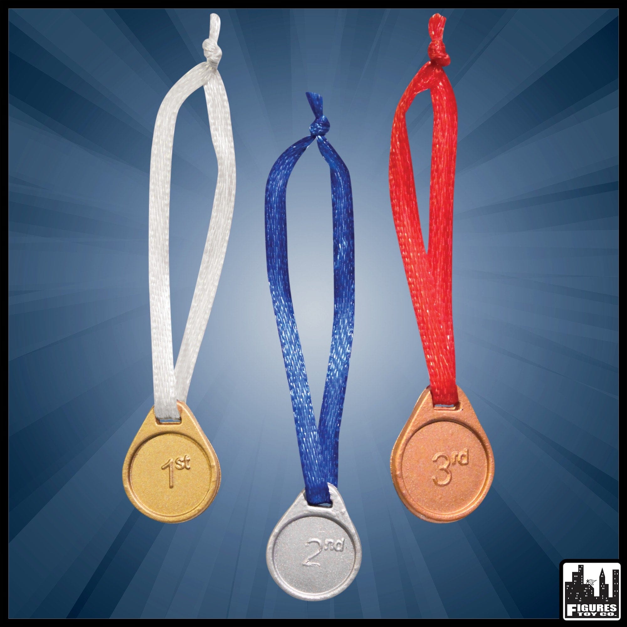 Set of 3 Winners Medals for WWE Wrestling Action Figures
