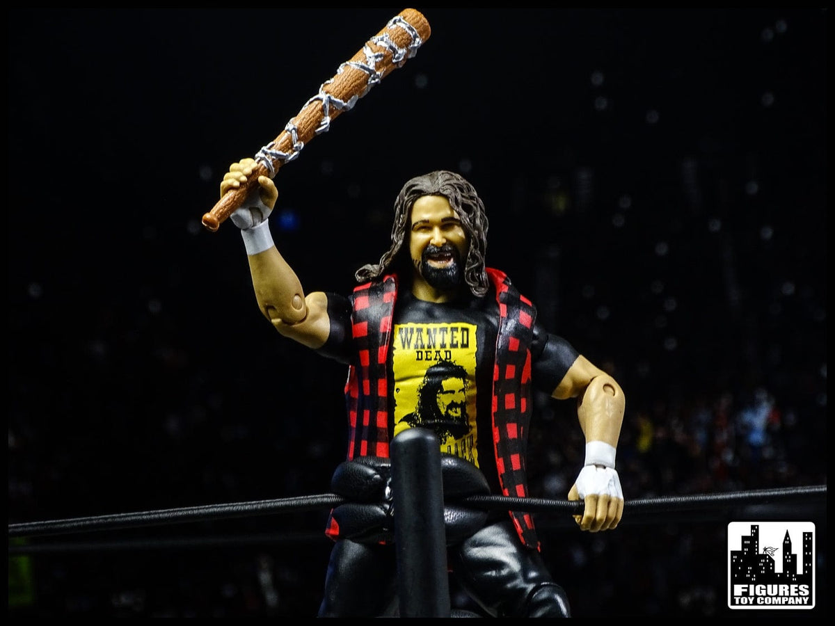 Set of 4 Barbed Wire Baseball Bats for WWE Wrestling Action Figures