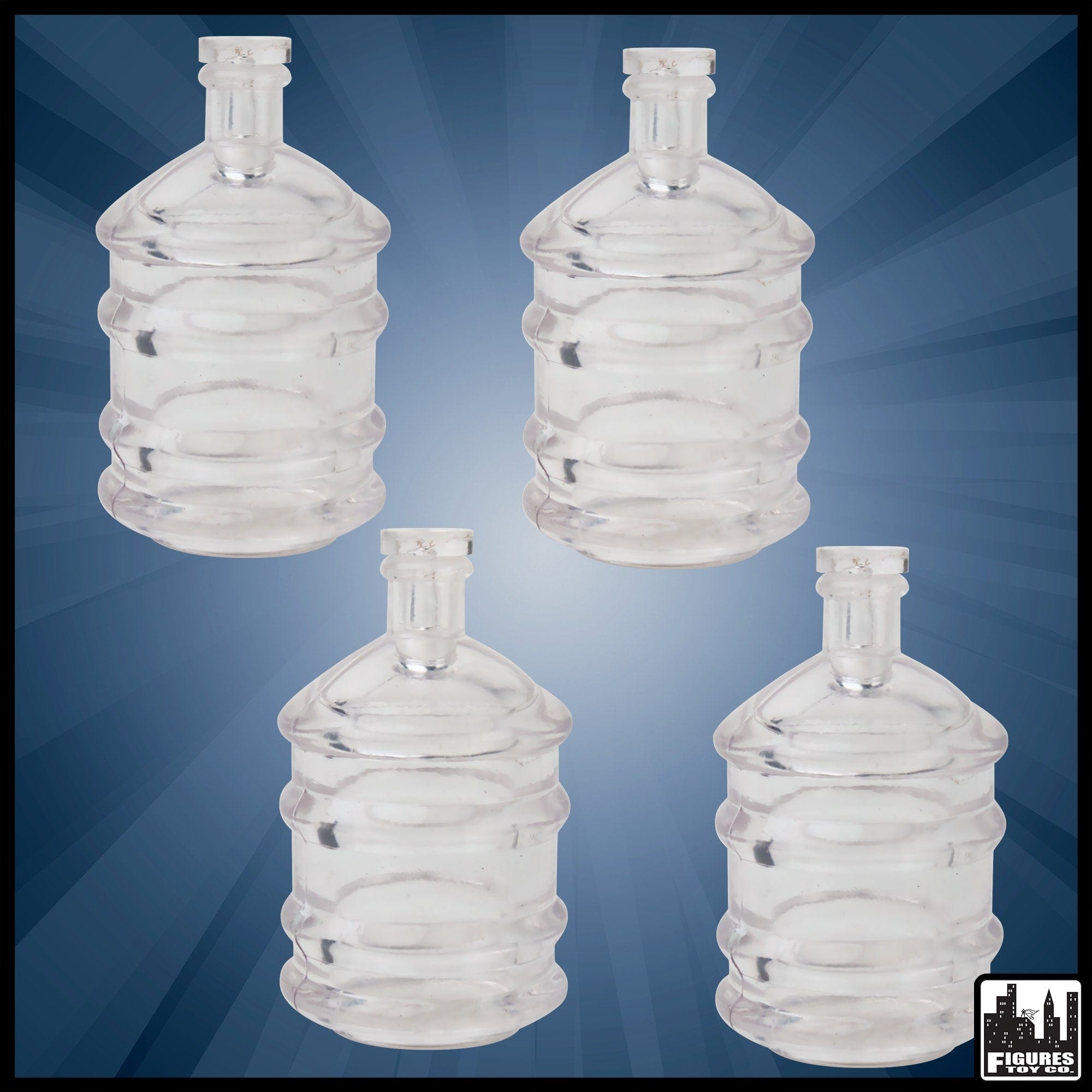 Set of 4 Large Water Jugs for WWE Wrestling Action Figures
