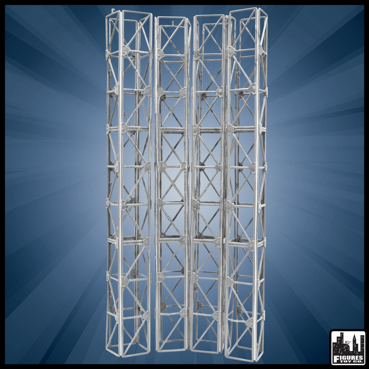 Set of 4 Scaffolding Sections for WWE Wrestling Action Figures