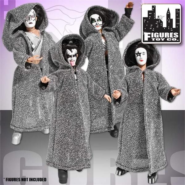 Set of 4 Silver Phantom Robes for 12 Inch Action Figures