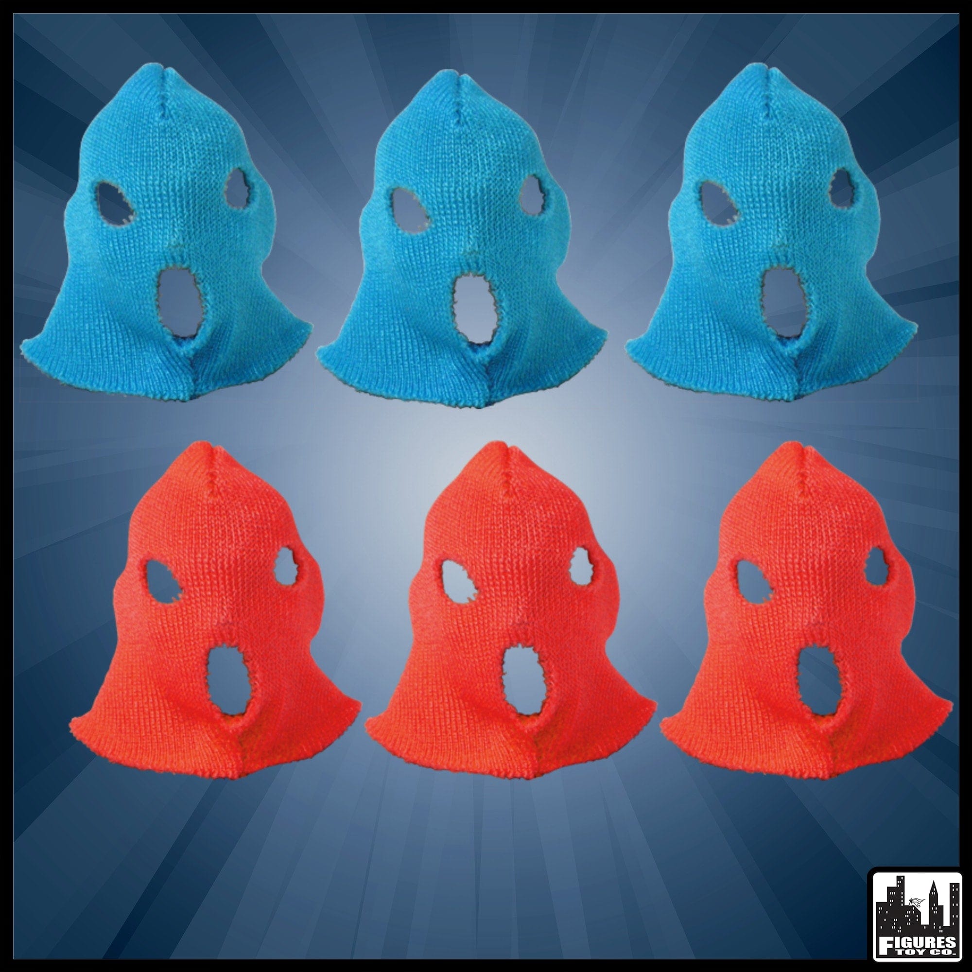 Set of 6 Figure Masks for WWE Wrestling Action Figures