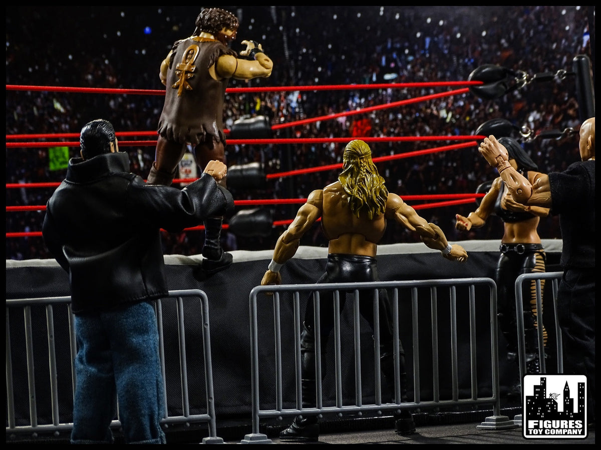 Set of 6 Red Guardrails For WWE Wrestling Action Figures