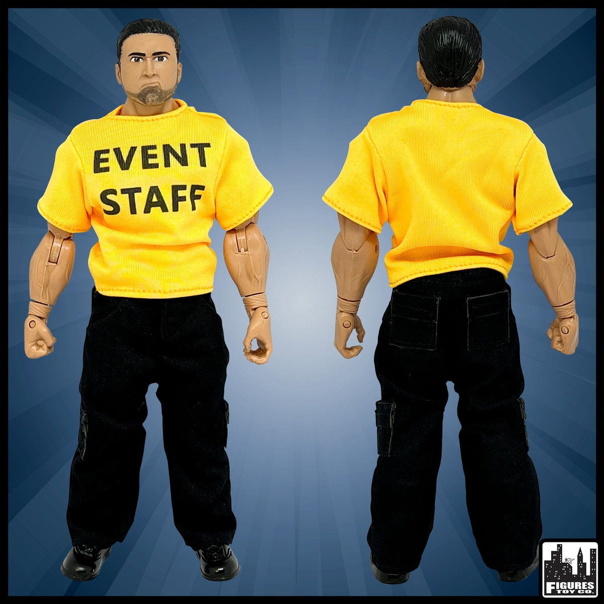 Set of all 7 Wrestling Arena Crew Action Figures for WWE Action Figures