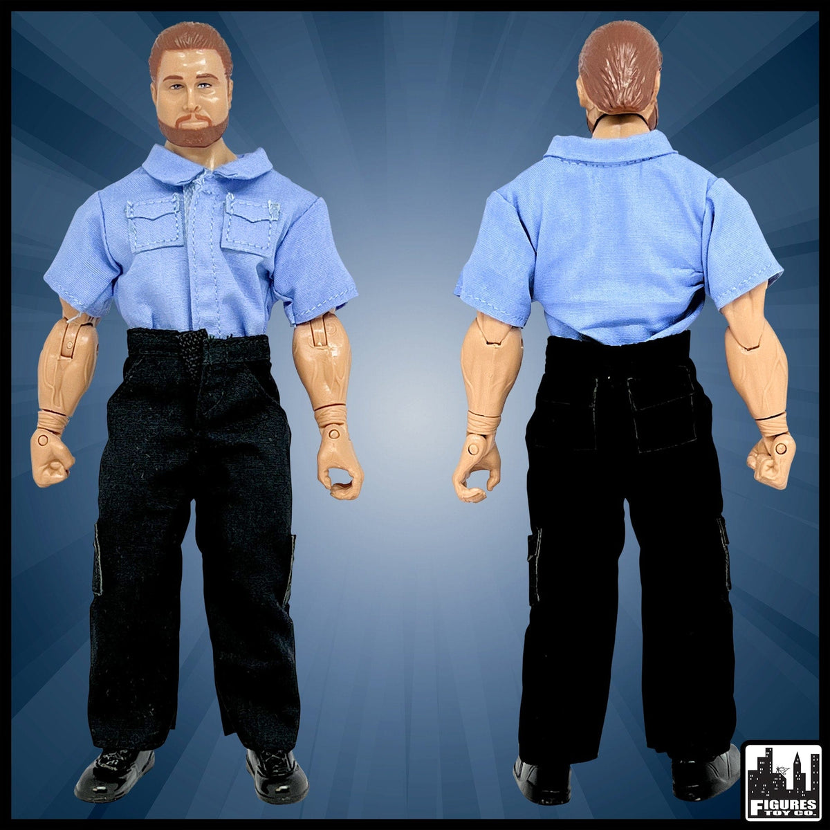 Set of all 7 Wrestling Arena Crew Action Figures for WWE Action Figures