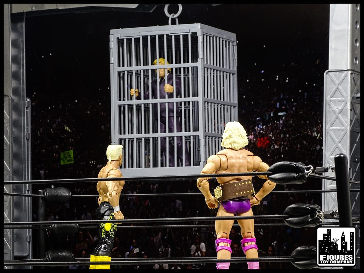 Shark Cage &amp; Grab The Gear Playset for WWE Wrestling Action Figures