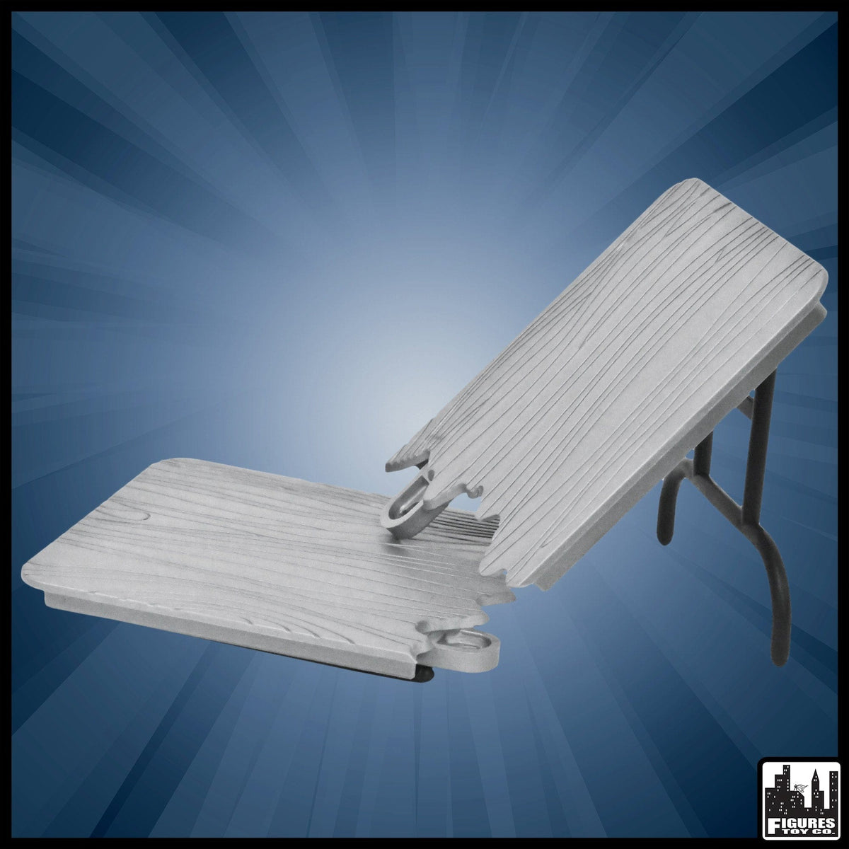 Silver Breakaway Table For WWE Wrestling Action Figures