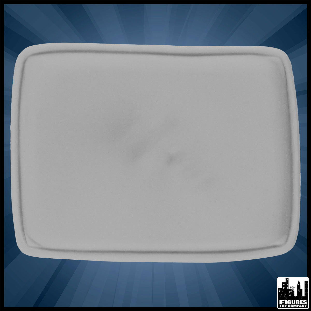 Silver Tray with Smashed Face for wrestling figures — product view.