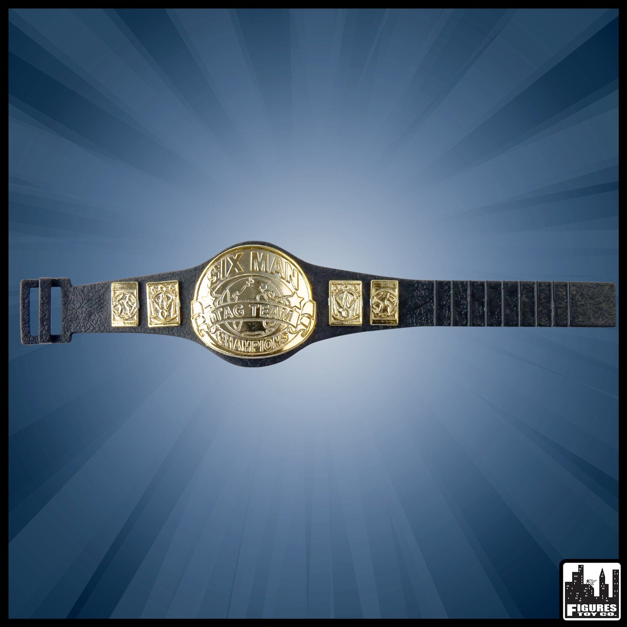Six Man Tag Championship Belt for WWE Wrestling Action Figures