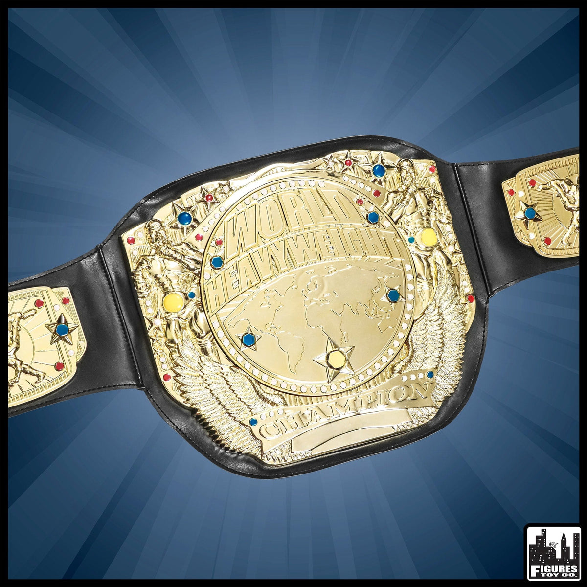 Spinning Wrestling Championship Toy Kid Sized Belt with Four Center Plates