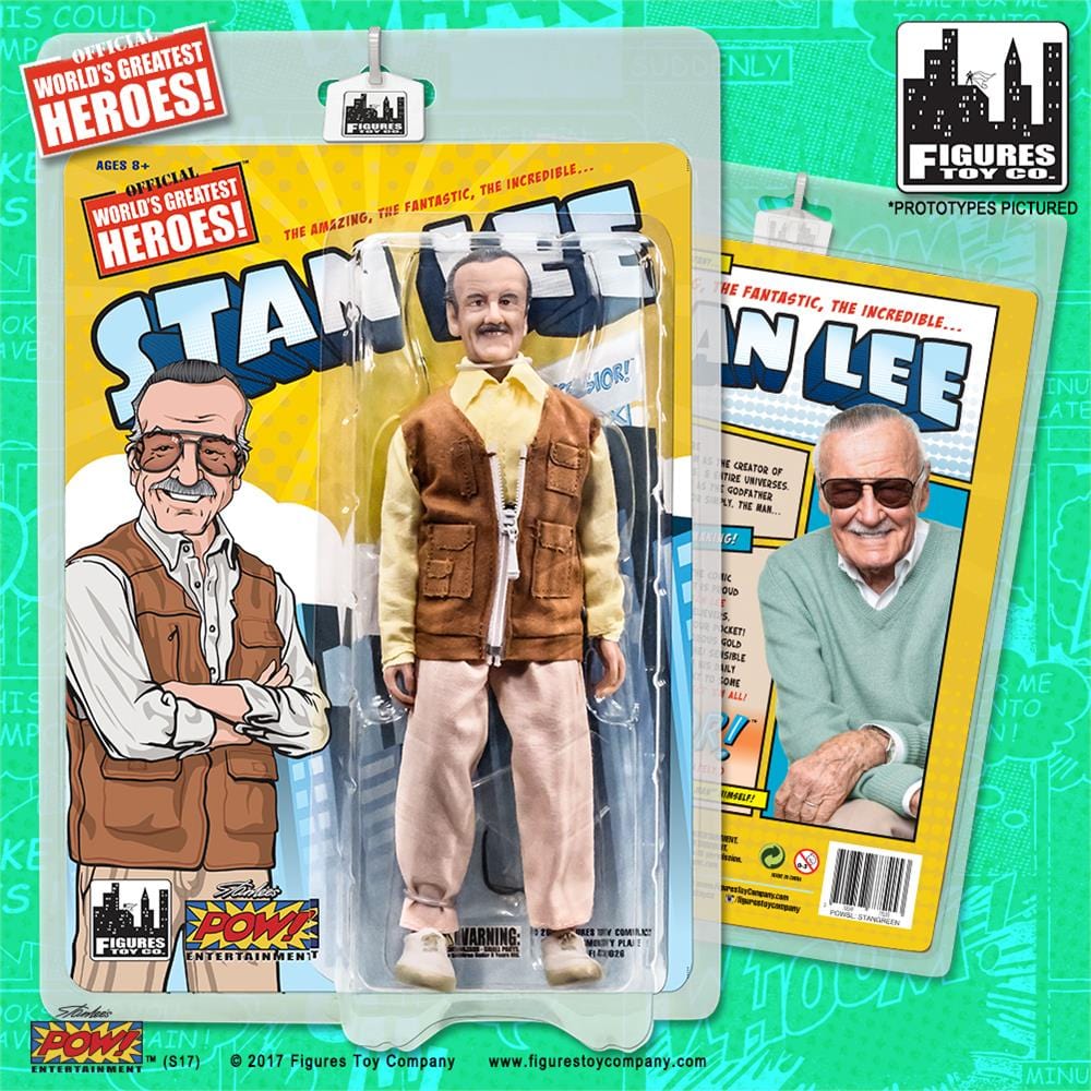 Stan Lee Retro 8 Inch Action Figure: Brown Vest Version