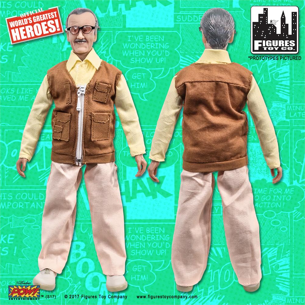 Stan Lee Retro 8 Inch Action Figure Two-Pack [Autographed With COA]