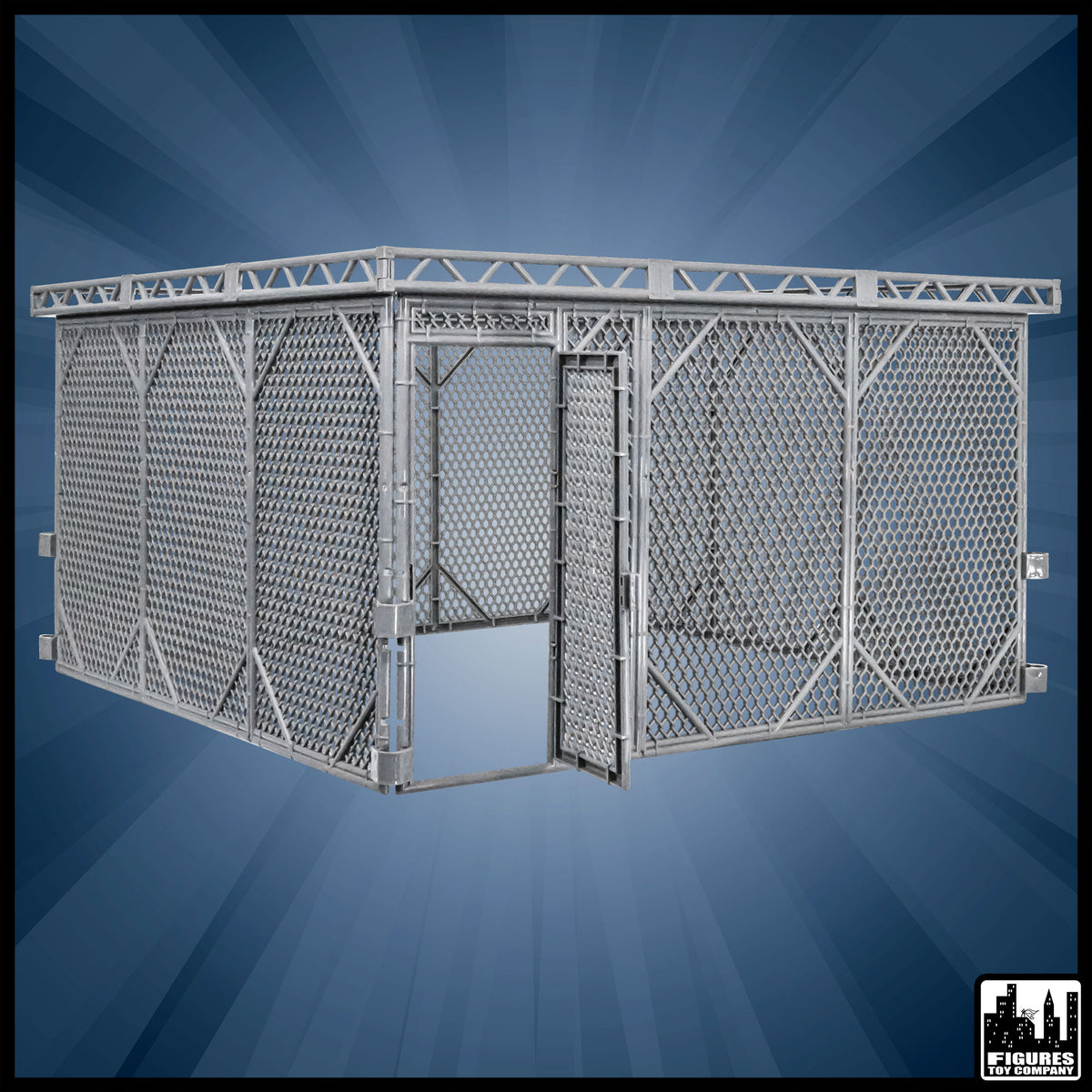 Steel Cage Playset for wrestling figures — cage only.