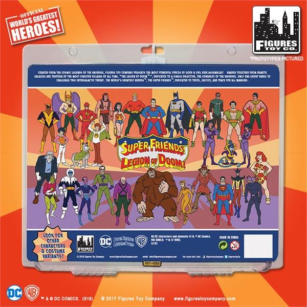 Super Friends 8 Inch Retro Action Figures Four-Pack Series: Aquaman, Wonder Woman, El Dorado &amp; Black Vulcan