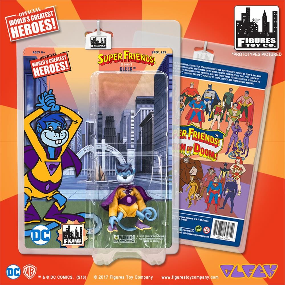 Super Friends 8 Inch Retro Action Figures Series Variants: Gleek