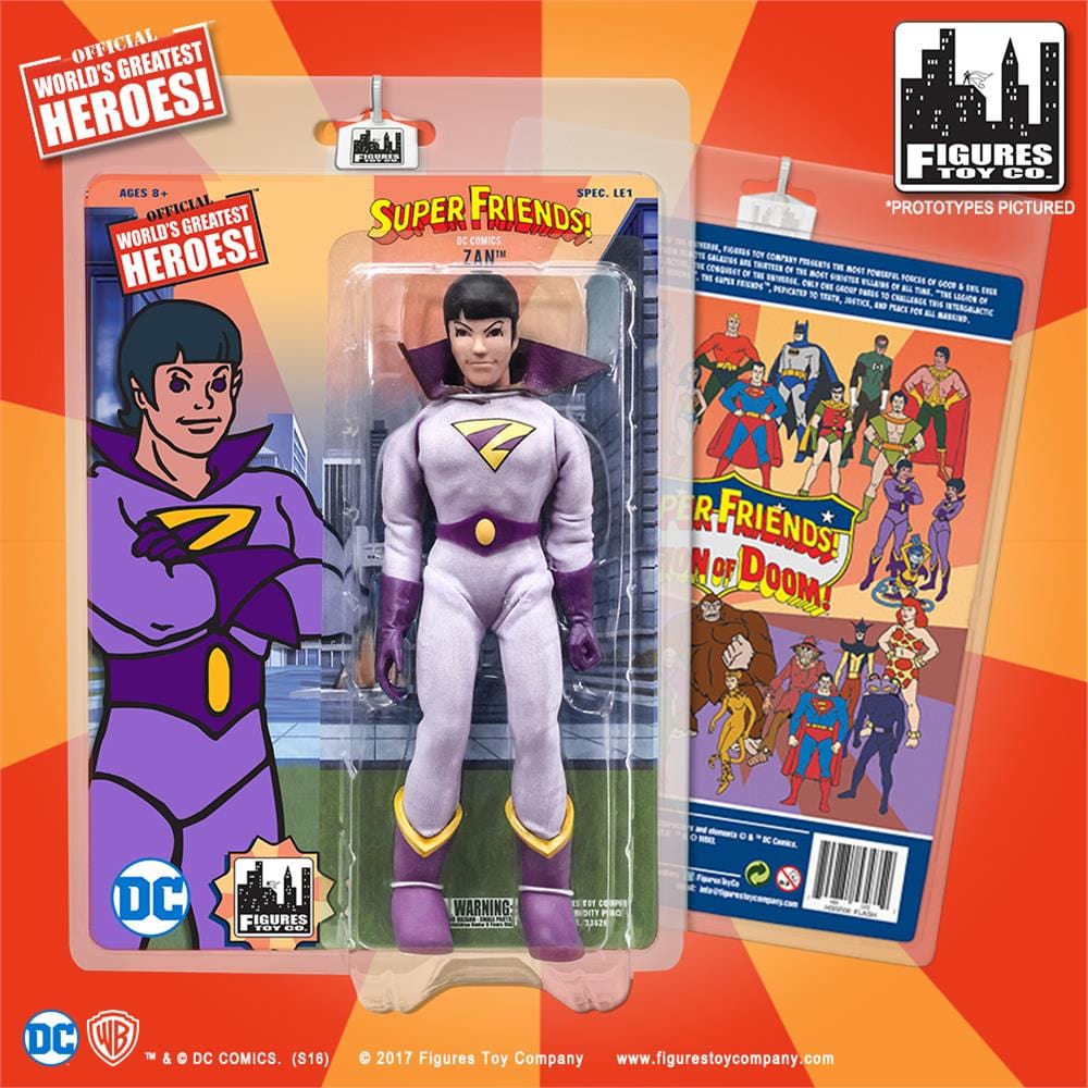 Super Friends 8 Inch Retro Action Figures Series Variants: Zan