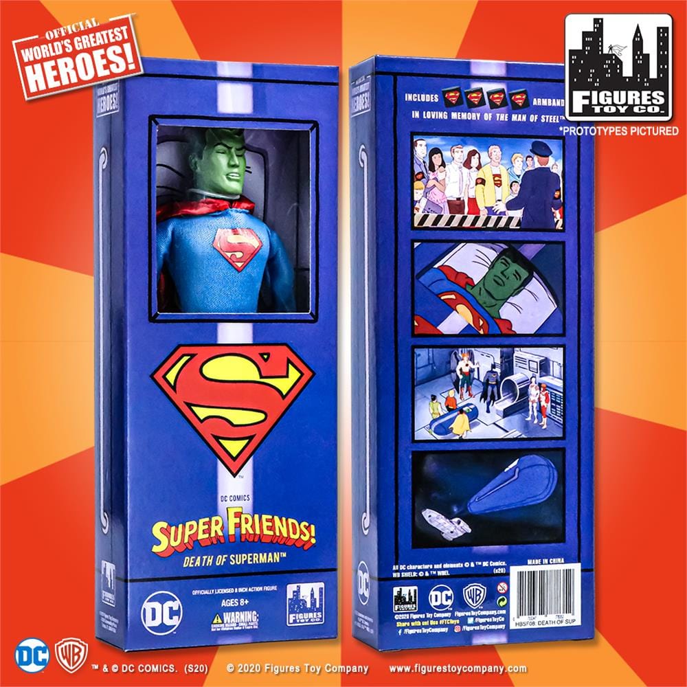 Super Friends Action Figures Series: Death of Superman Boxed Variant