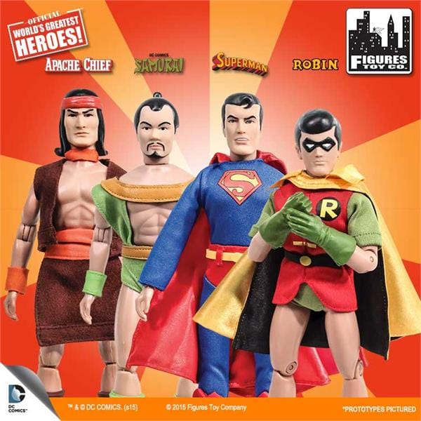 Super Friends Retro 8 Inch Action Figures Series One: Loose in Factory Bag