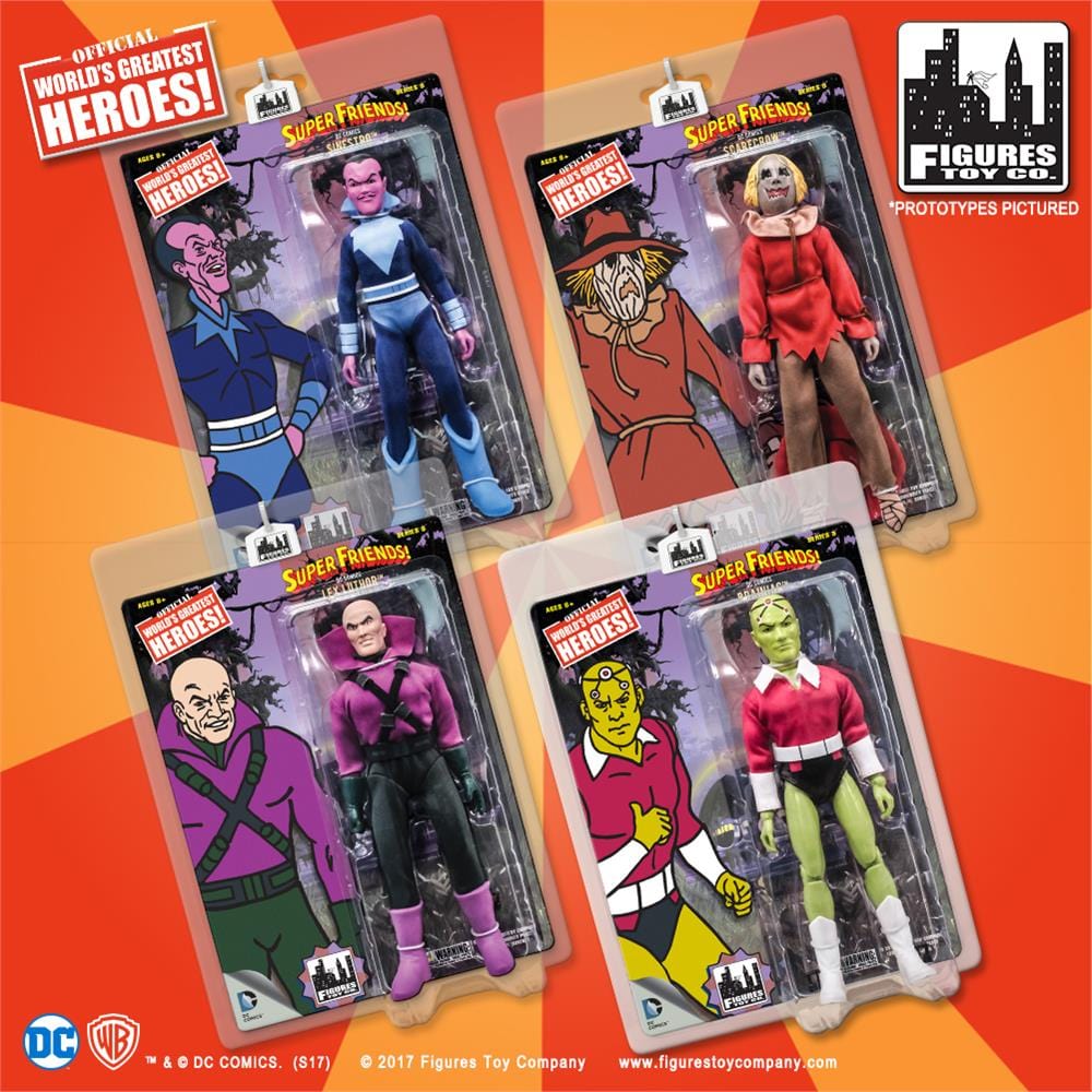 Super Friends Retro 8 Inch Action Figures Series Six: Loose in Factory Bag