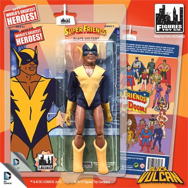 Super Friends Retro 8 Inch Action Figures Series Two: Black Vulcan