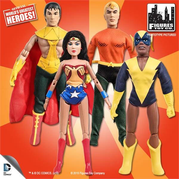 Super Friends Retro 8 Inch Action Figures Series Two: Loose in Factory Bag