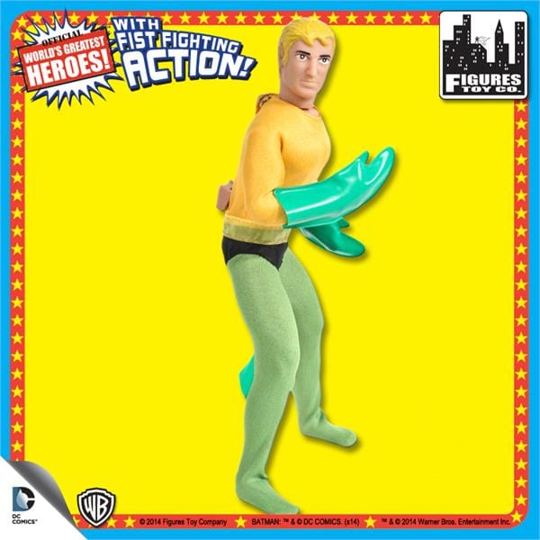 Super Powers 8 Inch Action Figures With Fist Fighting Action Series 1: Aquaman