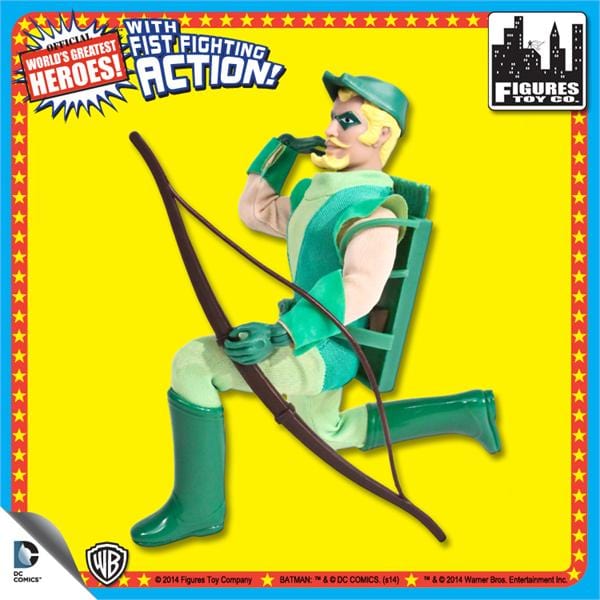 Super Powers 8 Inch Action Figures With Fist Fighting Action Series 1: Green Arrow