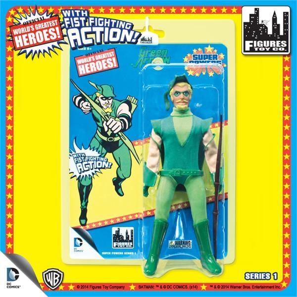 Super Powers 8 Inch Action Figures With Fist Fighting Action Series 1: Green Arrow