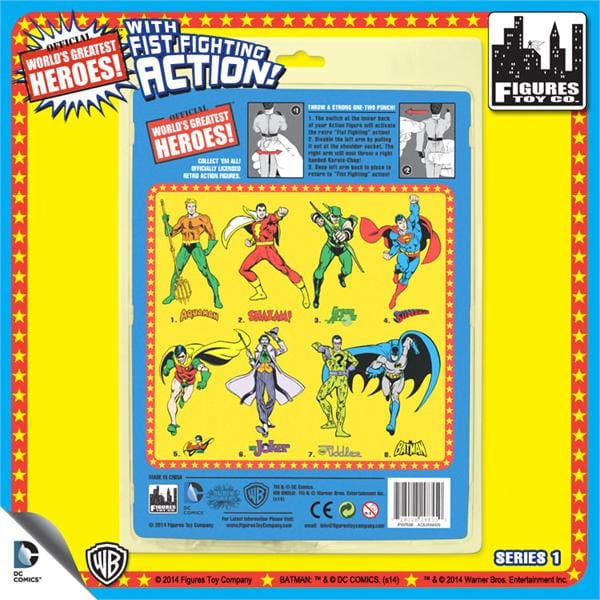 Super Powers 8 Inch Action Figures With Fist Fighting Action Series 1: Superman