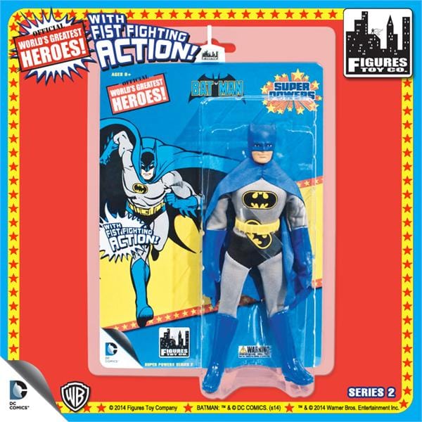 Super Powers 8 Inch Action Figures With Fist Fighting Action Series 2: Batman