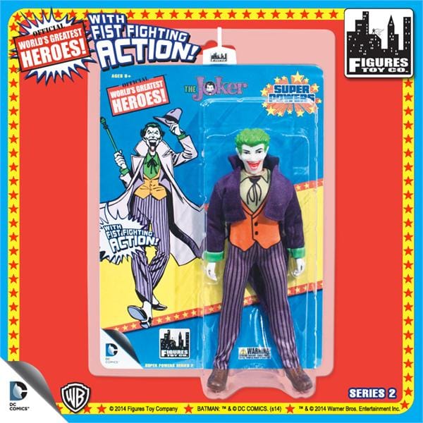 Super Powers 8 Inch Action Figures With Fist Fighting Action Series 2: Joker